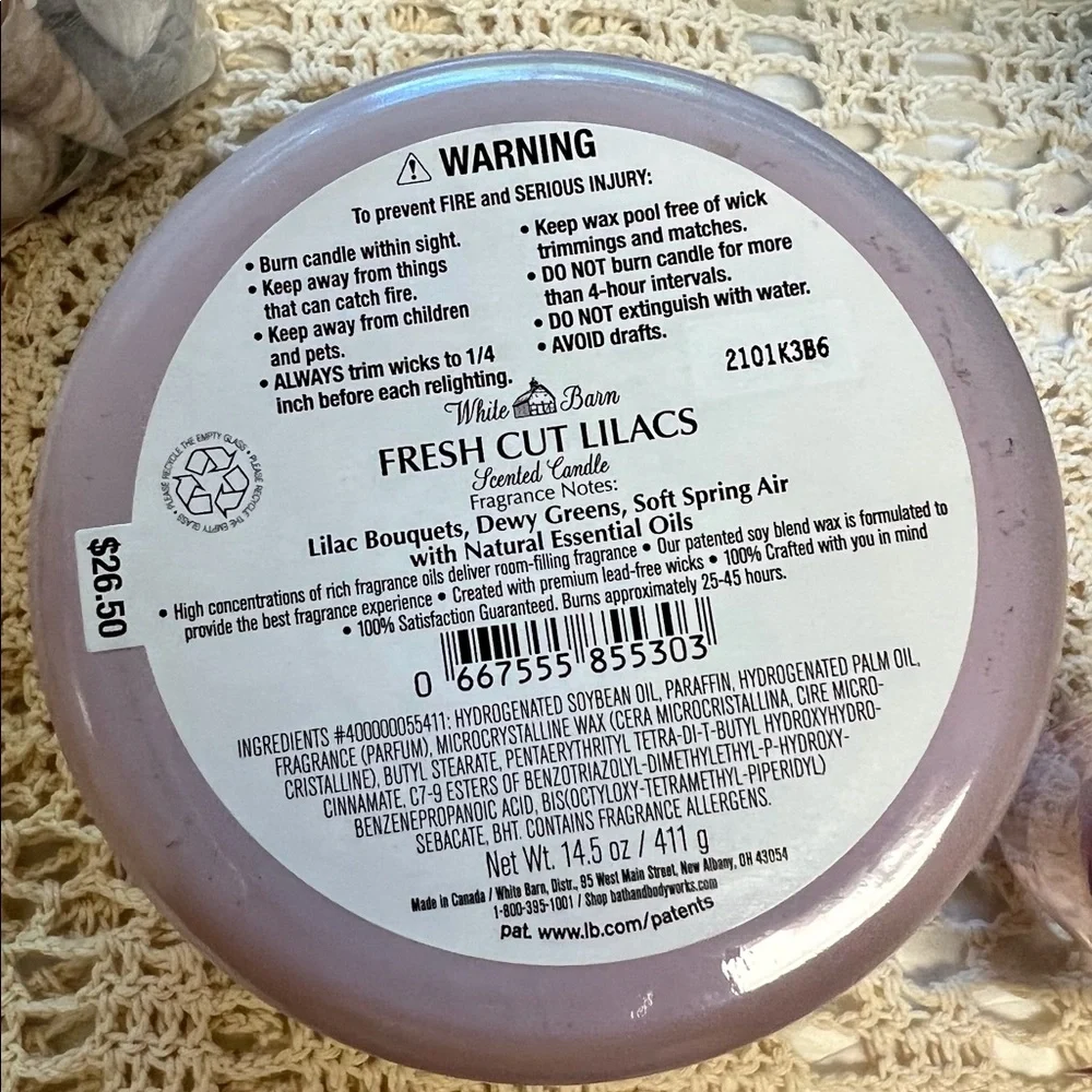 SOLD B & BW Candles SOLD - Picture 2 of 2